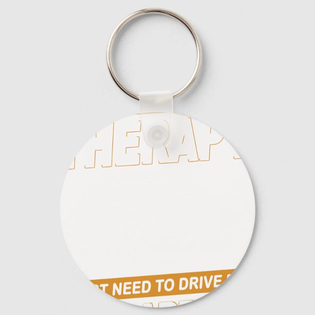 I DON'T NEED THERAPY Porsche 911 Carrera Rs 2.7 Keychain (Front)