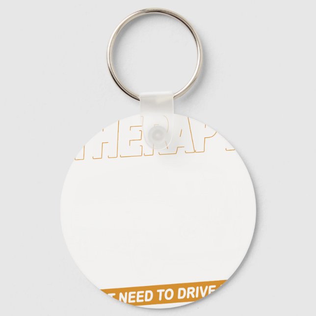 I DON'T NEED THERAPY Volkswagen Camper Van 2 Keychain (Front)