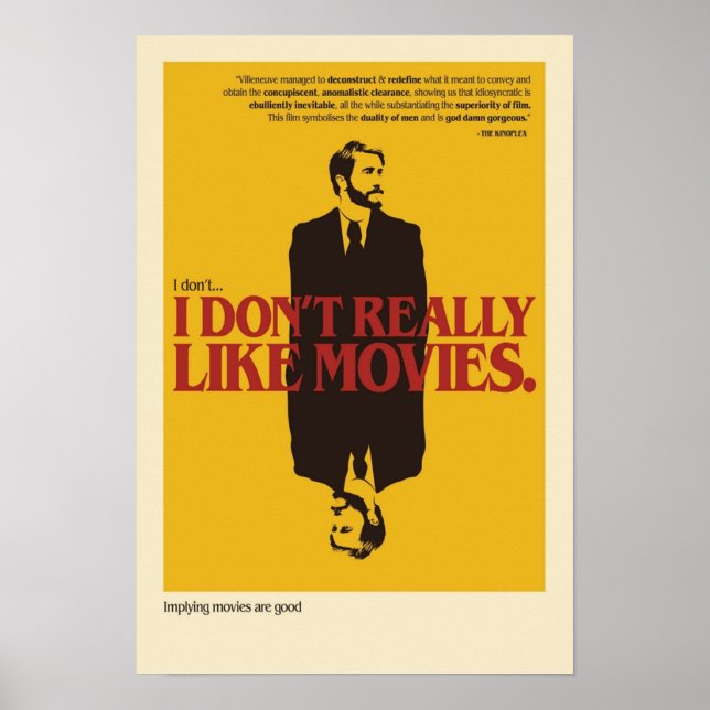 I dont really like movies The Movie Poster (Front)
