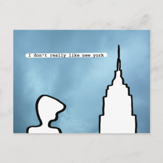 i don't really like new york postcard