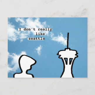 I don't really like seattle postcard
