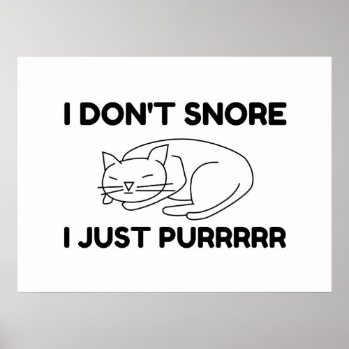 I Dont Snore Poster