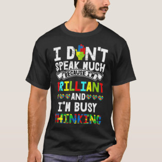 I Dont Speak Much Autism Awareness Gifts For Kids T-Shirt
