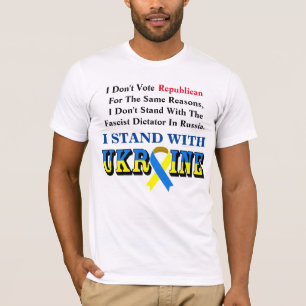 I Don't Vote Republican, I STAND WITH UKRAINE T-Sh T-Shirt