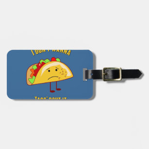 Taco luggage tag clearance