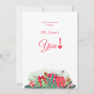I Don't Want A Lot For Christmas Card