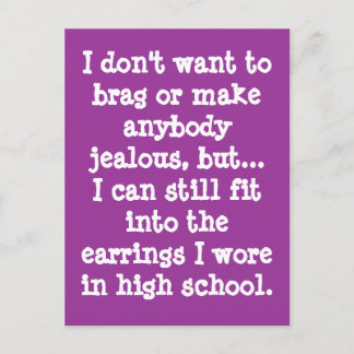 I Don't Want to Brag... Postcard