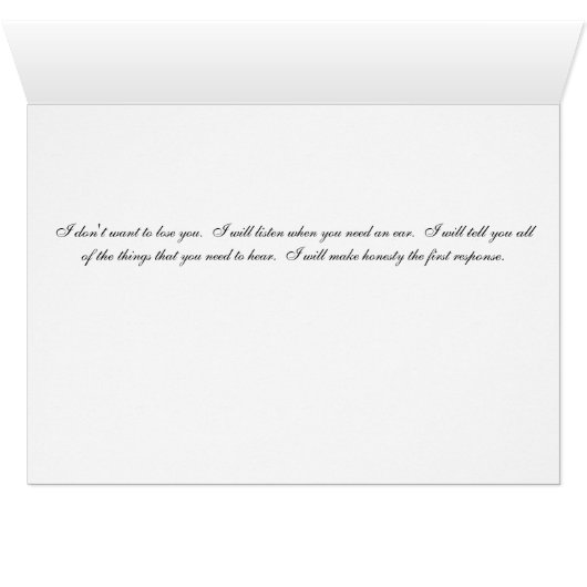 I don't want to lose you (Inside Horizontal (Bottom))