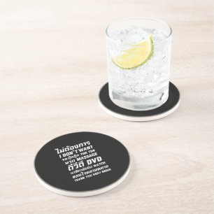 I Don't Want TUK TUK MASSAGE DVD WATCH Thank You Drink Coaster
