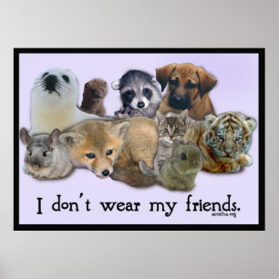 I DOn't Wear My Friends Poster