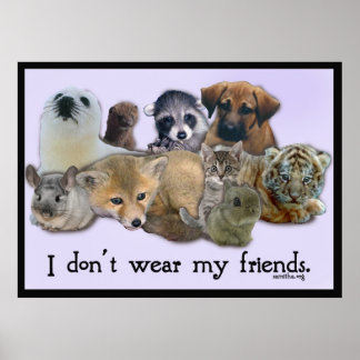 I DOn't Wear My Friends Poster
