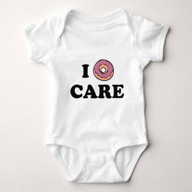 I Donut Care Baby Bodysuit (Front)