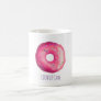 I Donut Care Funny Pun Pink Donut With Sprinkles Coffee Mug
