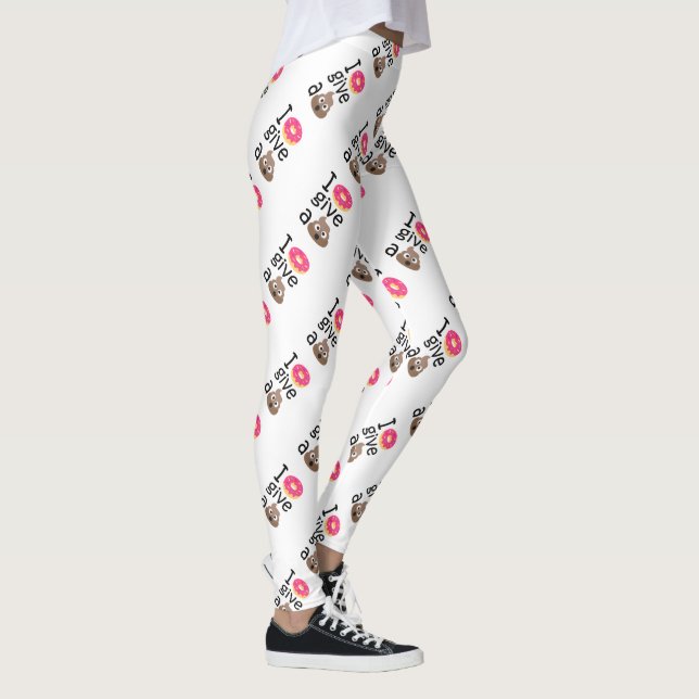 I donut give a poop emoji leggings (Right)