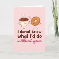 I Donut Know Food Pun Funny Valentine's Day