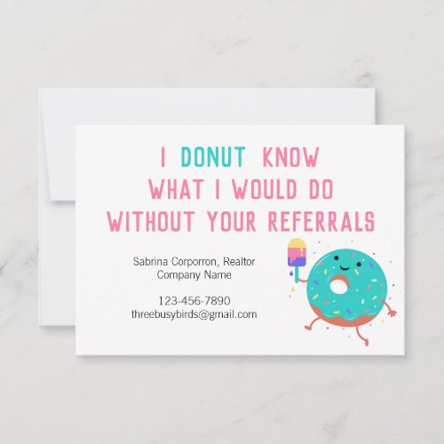 I donut know what I would do without you RSVP Card