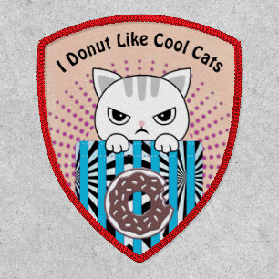 I Donut Like Cool Cats Fun Patch