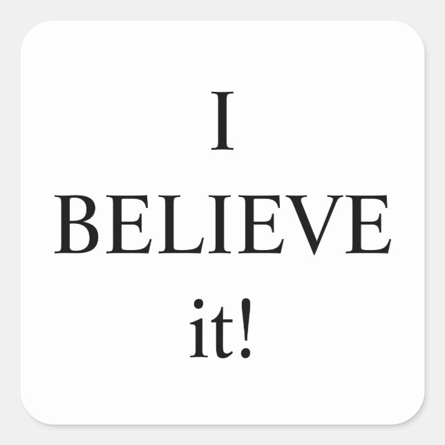 I doubt it Thunder_Cove   Square Sticker (Front)