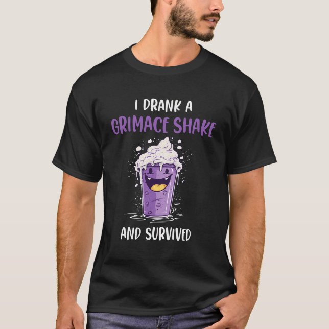 I Drank A Grimace Shake And Survived T-Shirt (Front)