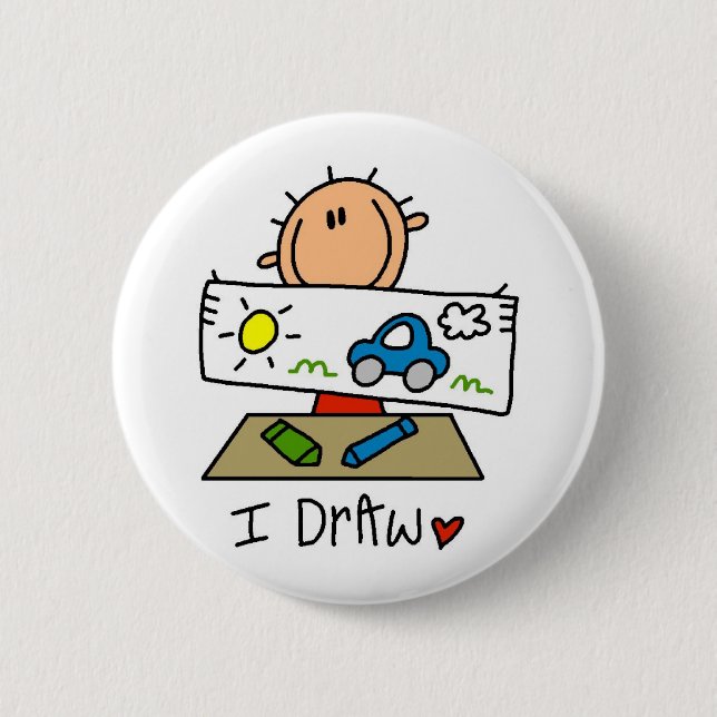 I Draw Button (Front)