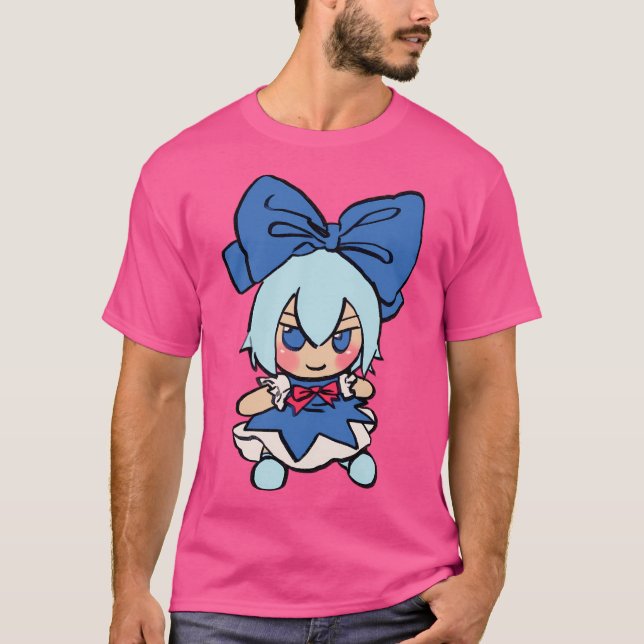 I Draw That Cirno Fumo Plush Meme  Touhou T-Shirt (Front)