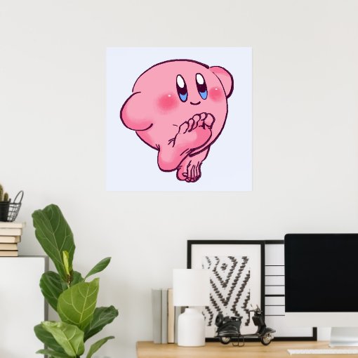 I draw that kirby with feet meme Extremely cursed Poster Zazzle