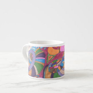 I Dream in Color, abstract Espresso Cup