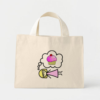 I dream of cupcakes mini tote bag