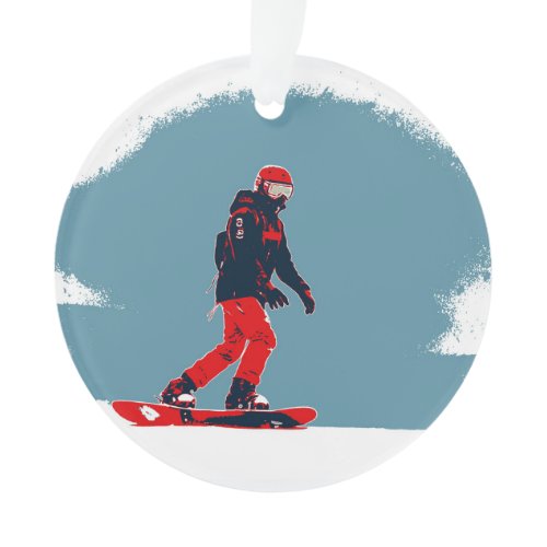I Dream of Snowboarding - Snowboarder Ornament