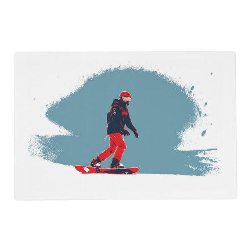 I Dream of Snowboarding _ Snowboarder Placemat