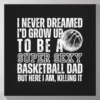 I Dreamed Id Grow Up To Be A Y Basball Dad Men Canvas Photo Tile