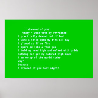 i dreamed of you poster