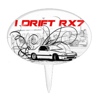 I Drift RX7 Cake Topper