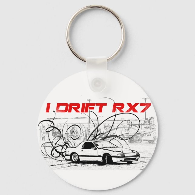 I Drift RX7 Keychain (Front)