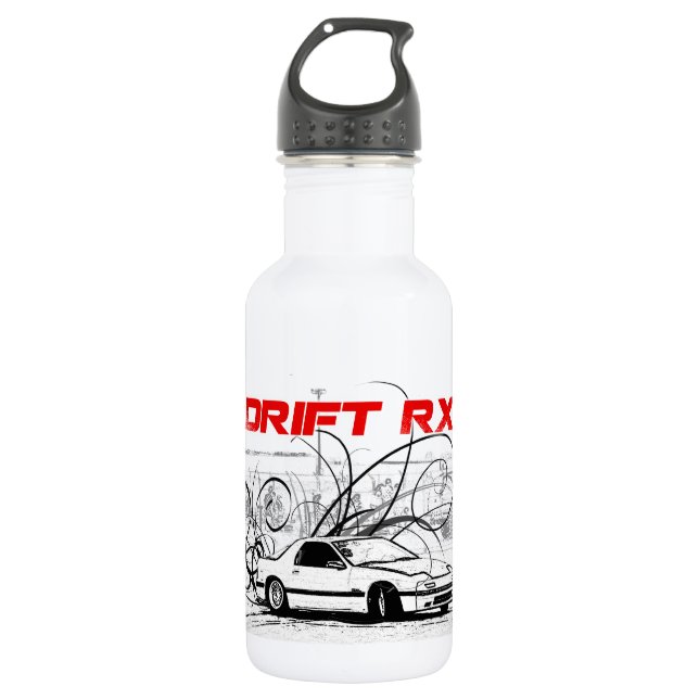 I Drift RX7 Stainless Steel Water Bottle (Front)