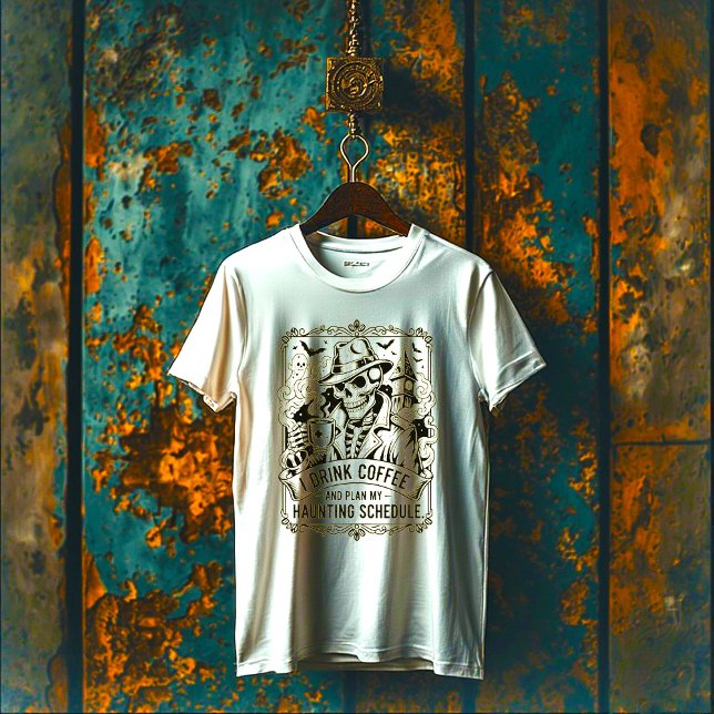 I Drink Coffee and Plan My Haunting Schedule Mug T-Shirt (Creator Uploaded)