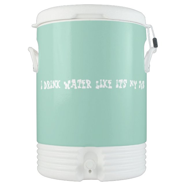 I Drink Water Like It's My Job Beverage Cooler (Front)