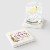 I Drink Win My Doctor Says I Shouldn't Bottle Stone Coaster (Side)