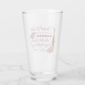 I Drink Wine Funny Quote Glass (Back)