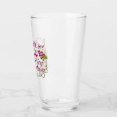 I Drink Wine Funny Quote Glass (Left)