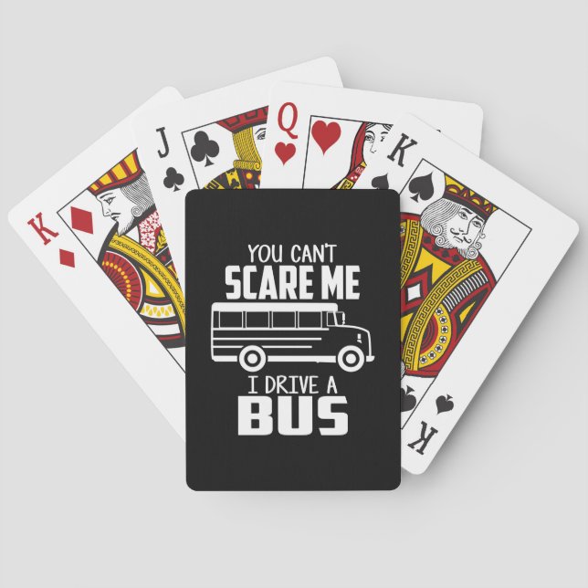 I Drive A Bus Poker Cards (Back)