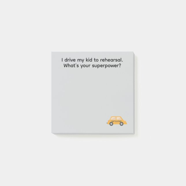 I Drive My Kid Notes - 3" x 3" (Front)