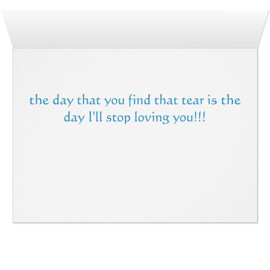 I dropped a tear into the ocean (Inside Horizontal (Bottom))