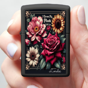I Drown My Plants With Love Timeless Floral Art Zippo Lighter