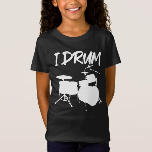 I drum _ drummer music lover T_Shirt