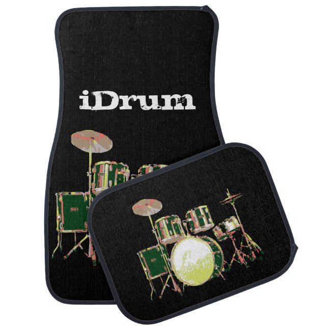 I Drum, iDrum for Band Drummer Car Mat (Set)