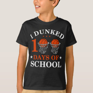 I Dunked 100 Days Of School Kindergarten Gift T-Shirt