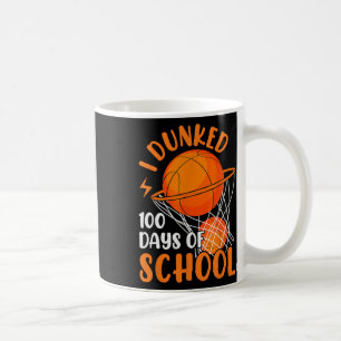 I Dunked 100 Days Of School Sketll 100 Days Smarte Coffee Mug
