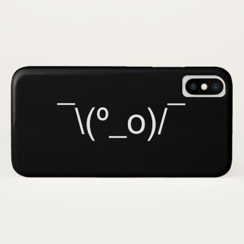 I Dunno LOL _o Emoticon Japanese Kaomoji iPhone XS Case