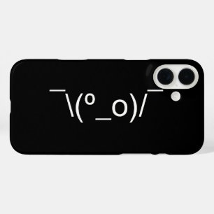 I Dunno LOL ¯\(º_o)/¯ Emoticon Japanese Kaomoji iPhone 16 Plus Case